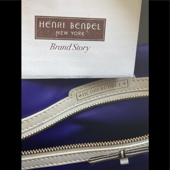 Henri Bendel New York Jetsetter gray convertible totebackpack & purple lining main image 10
